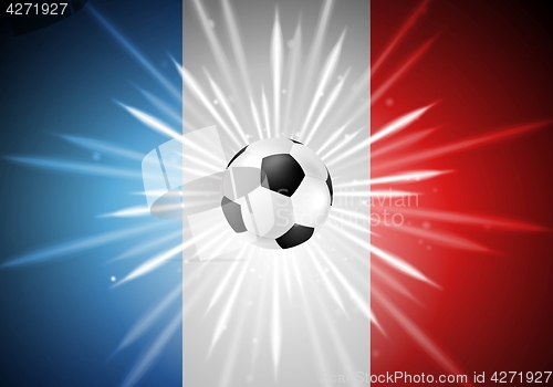 Image of European Football Championship in France background