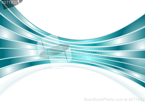 Image of Abstract curved smooth stripes background