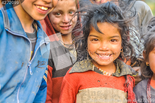 Image of Beautiful small girl in Nepal