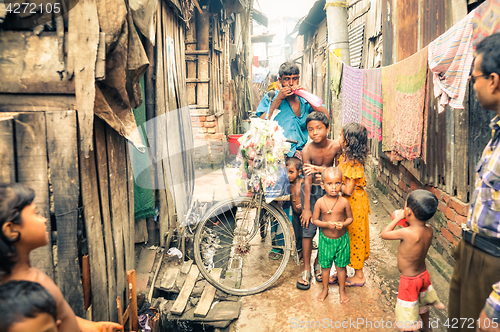 Image of Man and children in Bangladesh