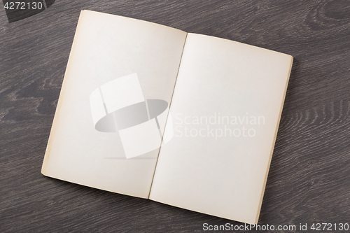 Image of Open blank book