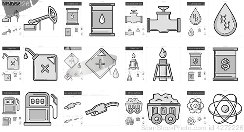 Image of Ecology line icon set.