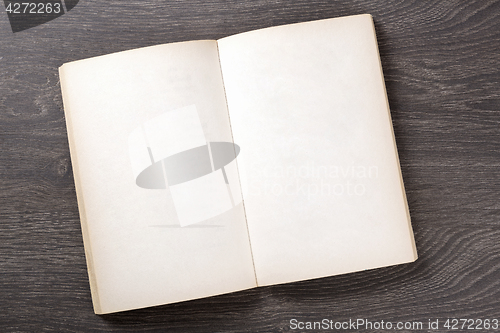 Image of Open blank book