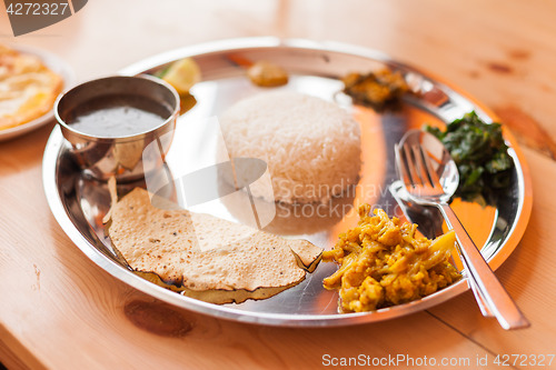 Image of Nepali Thali, Upper Mustang style