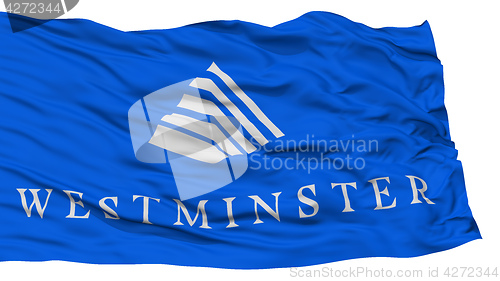 Image of Isolated Westminster City Flag, United States of America