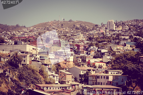 Image of Valparaiso cityscape, Chile