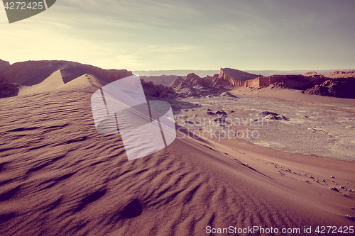 Image of Sand dunes in Valle de la Luna, San Pedro de Atacama, Chile