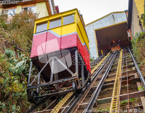 Image of Vintage lift in Valparaiso, Chile