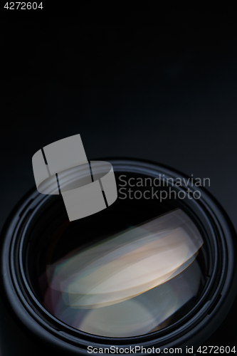 Image of Optical lens on empty background