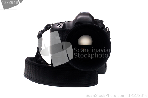 Image of Camera on empty white background