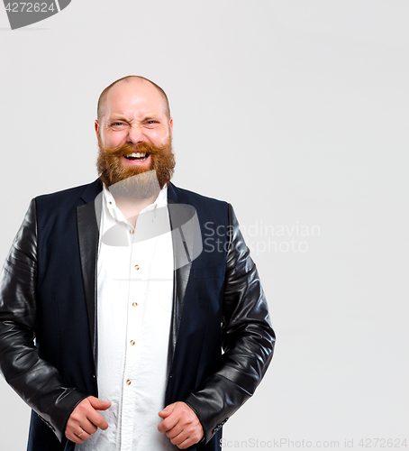 Image of Laughing man with ginger beard