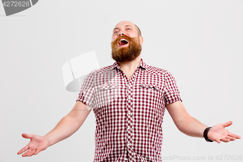 Image of Laughing man with ginger beard
