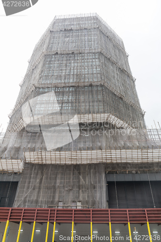 Image of Bamboo Scaffolding Skyscraper