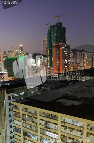 Image of cityscape at dusk