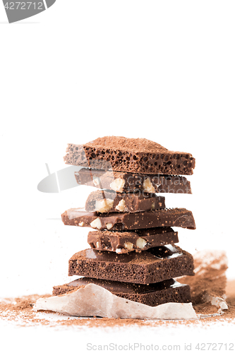 Image of Milk chocolate, porous, with nuts