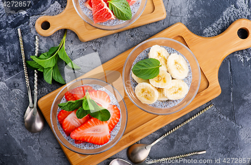 Image of desert with fruit
