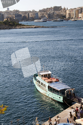Image of editorial ferry boat valletta sliema malta