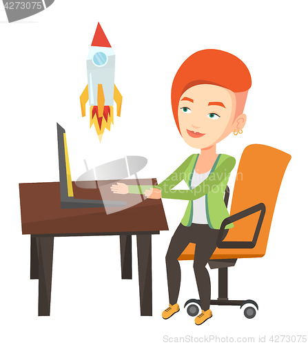 Image of Business start up vector illustration.