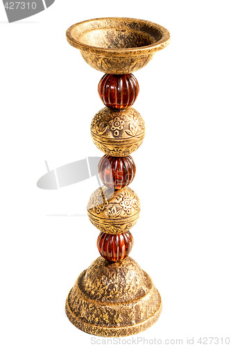 Image of Golden candleholder