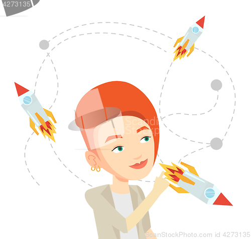 Image of Business start up vector illustration.