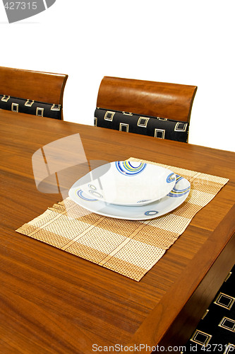 Image of Plate and table