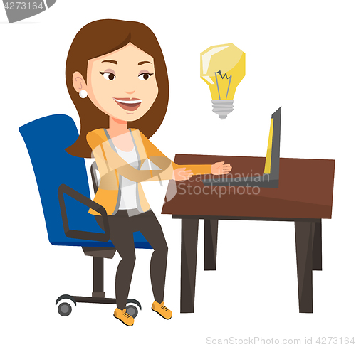 Image of Successful business idea vector illustration.