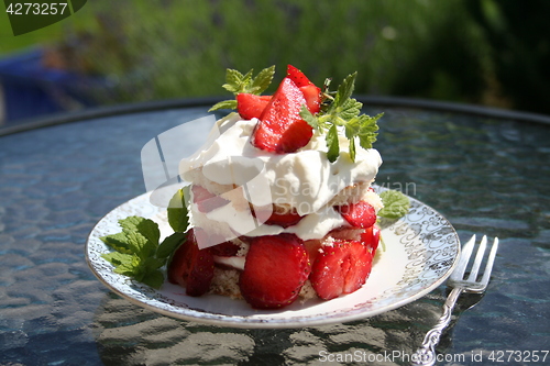 Image of Pastry with sweet Swedish strawberries