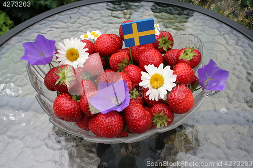 Image of Sweet Swedish strawberries for Midsummer