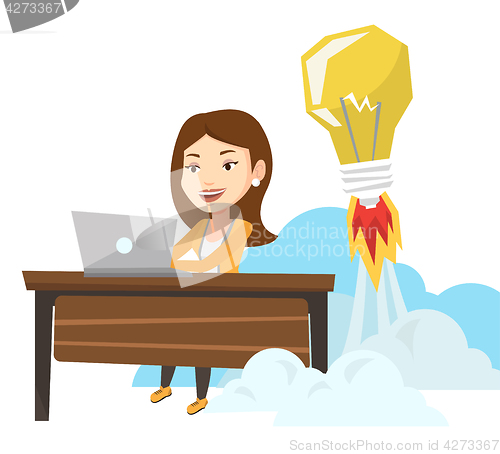 Image of Successful business idea vector illustration.