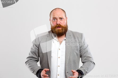 Image of Frustrated man with ginger beard