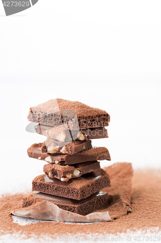 Image of Photos tower of milk chocolate