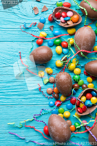 Image of Image of chocolate eggs, candies