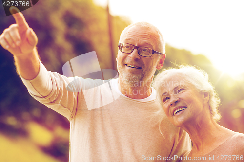 Image of senior couple in park