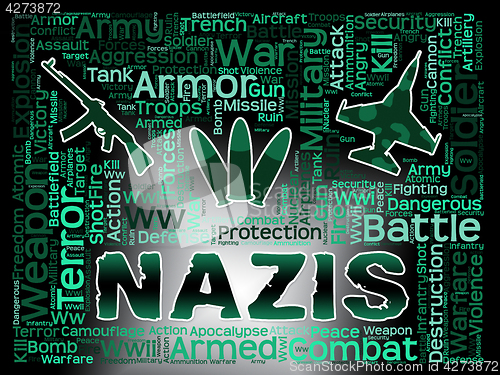 Image of Nazis Words Shows National Socialism And Nazi Germany