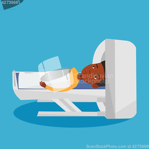 Image of Magnetic resonance imaging vector illustration.