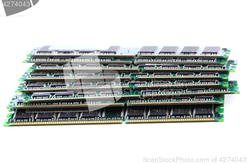 Image of ram DDR computer chips 