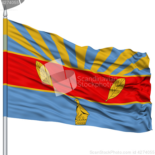 Image of Harare City Flag on Flagpole