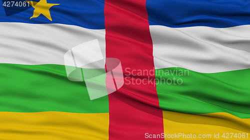 Image of Closeup Central African Republic Flag