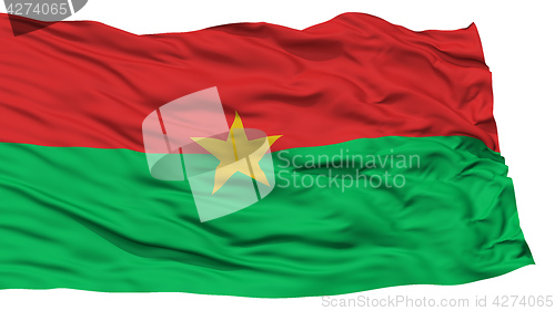 Image of Isolated Burkina Faso Flag