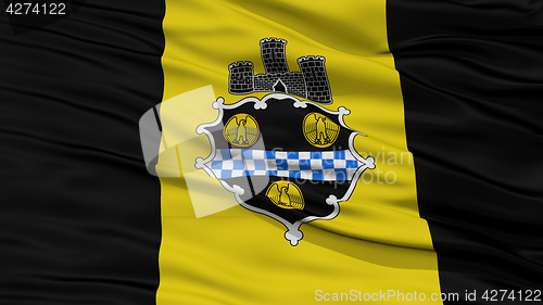 Image of Closeup of Pittsburgh City Flag