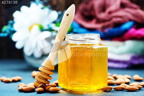Image of honey with nuts