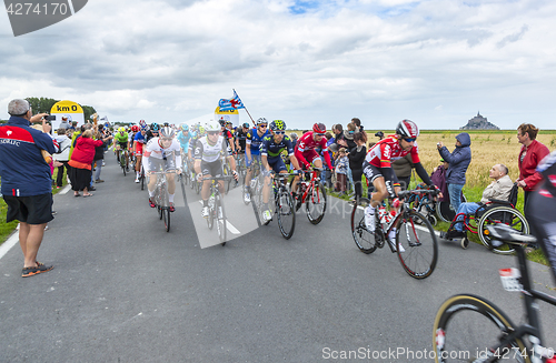 Image of The Peloton at The Start of Tour de France 2016