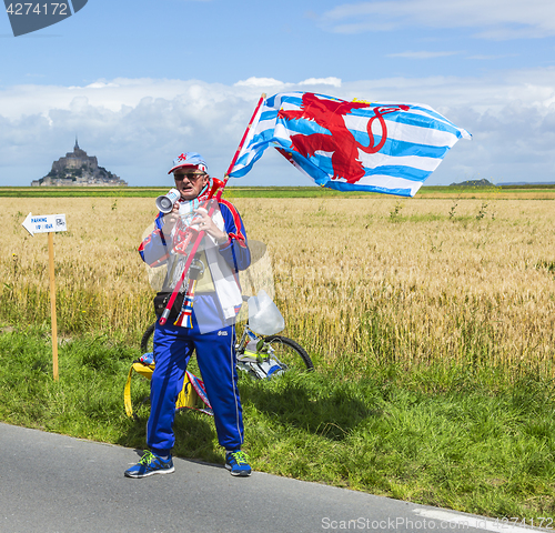 Image of Fan at The Start of Tour de France 2016