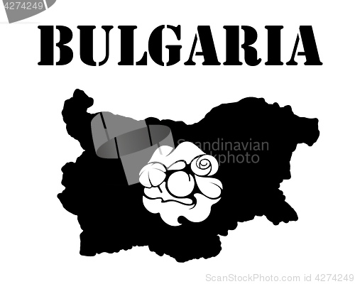 Image of Symbol of Bulgaria and map