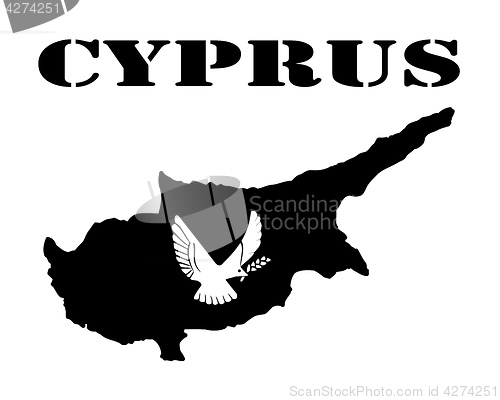 Image of Symbol of Cyprus and map