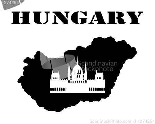 Image of Symbol of  Hungary and maps