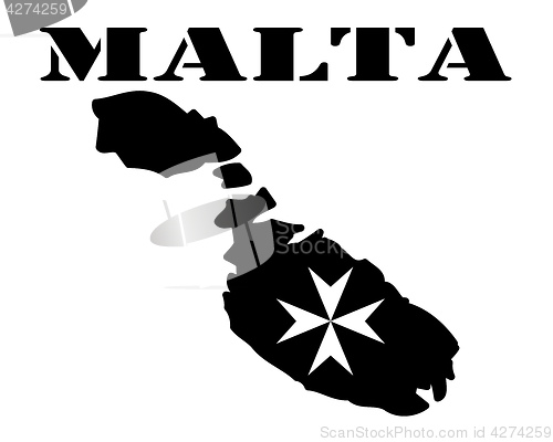 Image of Symbol of Malta and maps