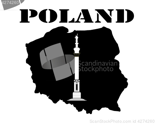 Image of Symbol of Poland and maps