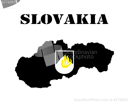 Image of Symbol of Slovakia and maps