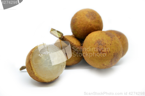 Image of Longan on white background